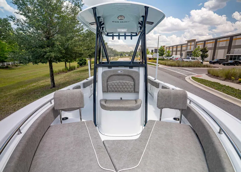 Slide: The Image of Interior view of the 2026 Sea Hunt Ultra 229 boat. - 25