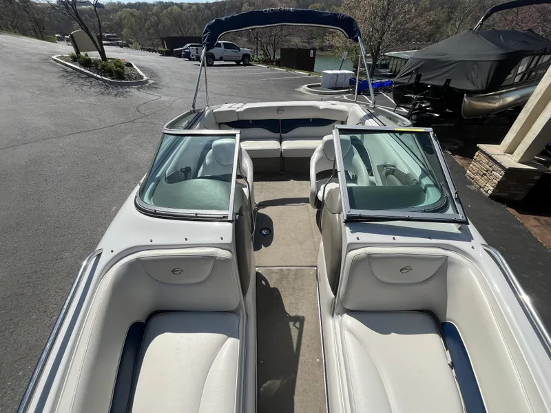 Slide: The Image of Interior view of a 2008 Crownline 23 SS boat with seating. - 6