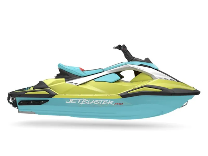 The Image of 2025 Yamaha Jetblaster PRO 2-Up in yellow and blue. - 0