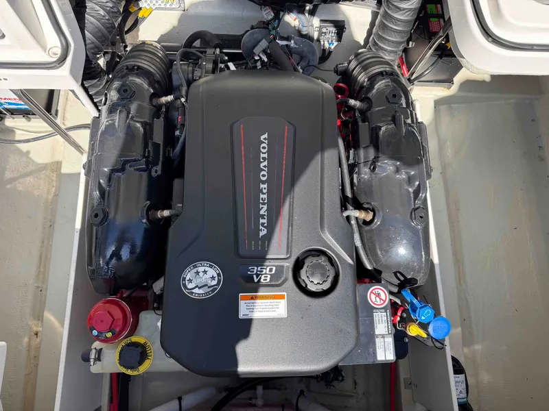 Slide: The Image of Volvo Penta 350 V8 engine in 2021 Cobalt R5 boat. - 30