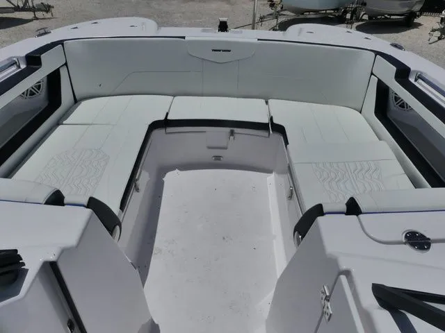 Slide: The Image of Interior of Twin Vee 280 GFX2 DUAL CONSOLE 2026 boat. - 16