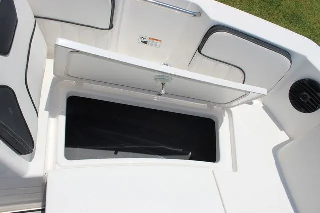Slide: The Image of Storage compartment in 2023 Yamaha Boats 222 FSH Sport E. - 24