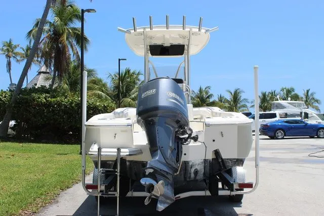 Slide: The Image of 2014 Pioneer 222 Sportfish boat with Yamaha outboard motor. - 5
