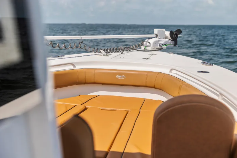 Slide: The Image of 2022 Sea Hunt Gamefish 30 boat with forward seating, ocean view. - 29