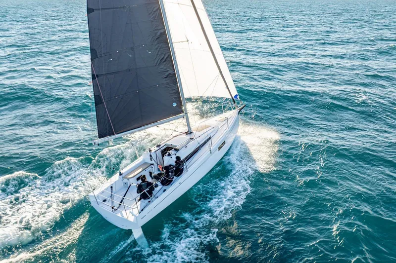 The Image of Beneteau First 30 sailboat 2027 on open sea. - 0