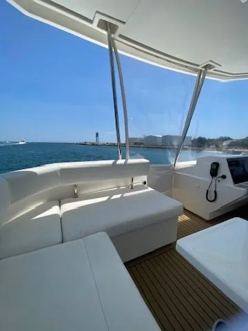 Slide: The Image of Leopard 43 PC 2019 yacht with ocean view and comfortable seating. - 16