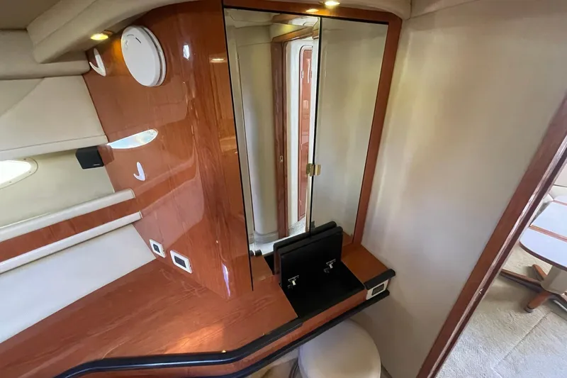 Slide: The Image of MASTER STATEROOM VANITY W/CEDAR LINED HANGING CLOSET - 32