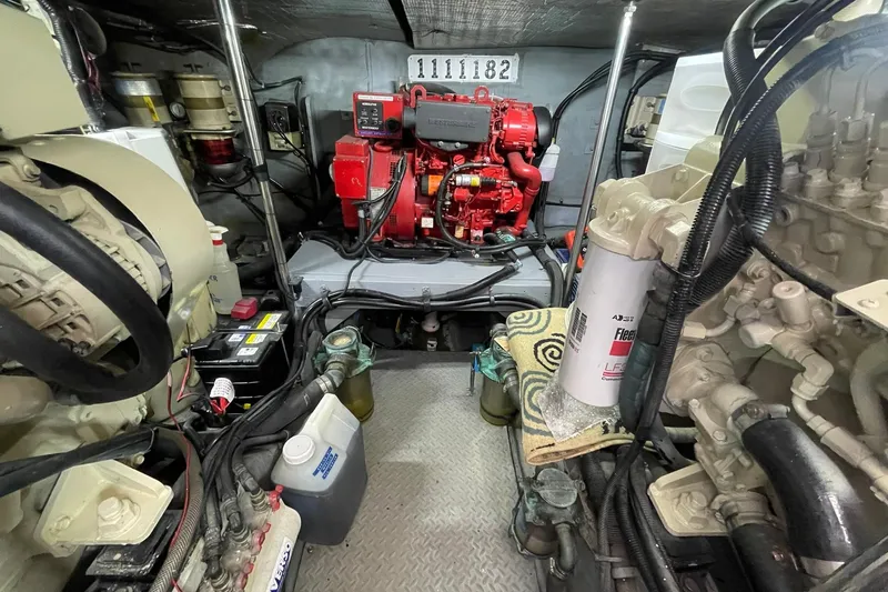 Slide: The Image of ENGINE ROOM LOOKING AFT TOWARDS THE WESTERBEKER DIESEL GENERATOR - 63
