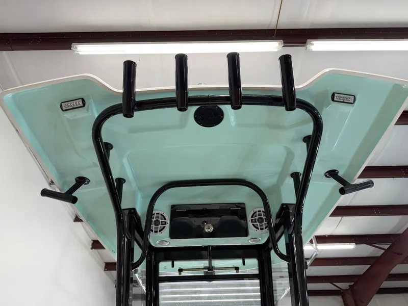 Slide: The Image of 2023 Robalo R250 Center Console with T-top and rod holders. - 20