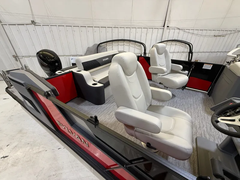 Slide: The Image of Interior of 2026 Sylvan R-22 CLZ DH with luxurious seating. - 5