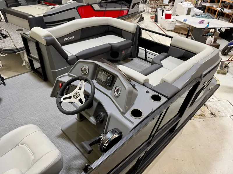 Slide: The Image of Interior view of 2026 Sylvan R-22 LZ DH pontoon boat. - 4