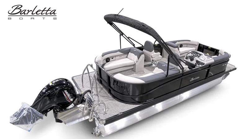 Slide: The Image of 2026 Barletta SANZA 22QC pontoon boat with luxurious design. - 11
