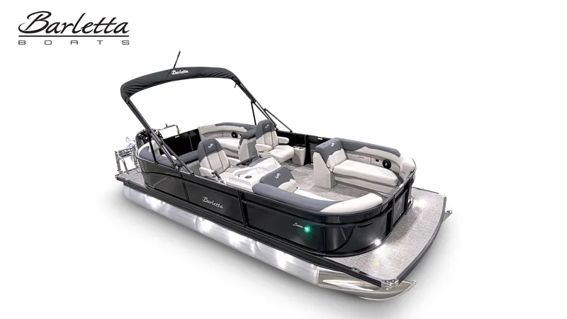 Slide: The Image of 2026 Barletta SANZA 22QC pontoon boat with luxurious design. - 12