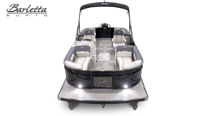 Slide: The Image of 2026 Barletta SANZA 22QC pontoon boat with luxurious interior. - 13