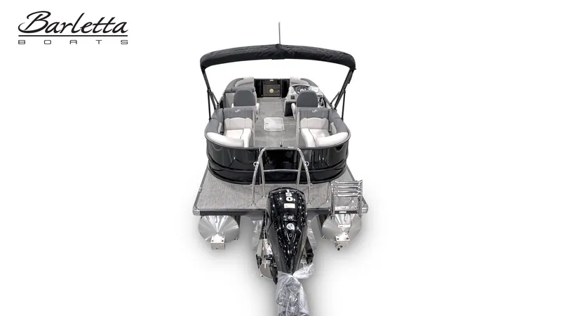 Slide: The Image of 2026 Barletta SANZA 22QC pontoon boat, top view. - 3