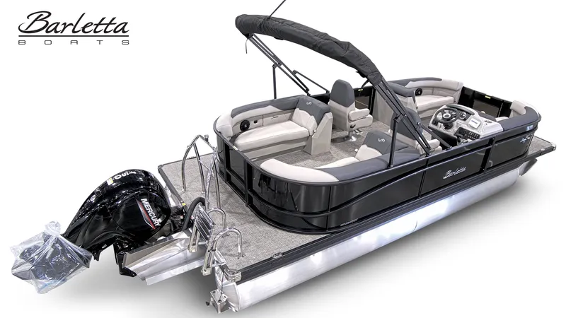 Slide: The Image of Barletta SANZA 22QC 2026 pontoon boat with luxurious design. - 4