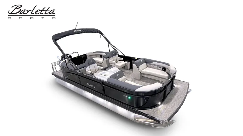 Slide: The Image of 2026 Barletta SANZA 22QC pontoon boat with luxurious design. - 5