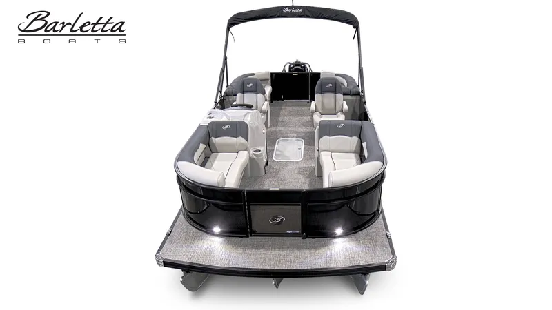 Slide: The Image of 2026 Barletta SANZA 22QC pontoon boat with luxurious interior. - 6