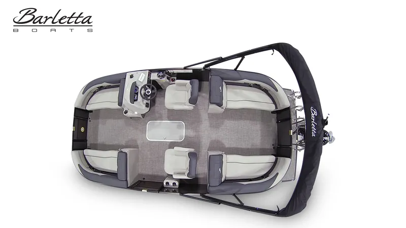 Slide: The Image of Aerial view of 2026 Barletta SANZA 22QC boat interior. - 7