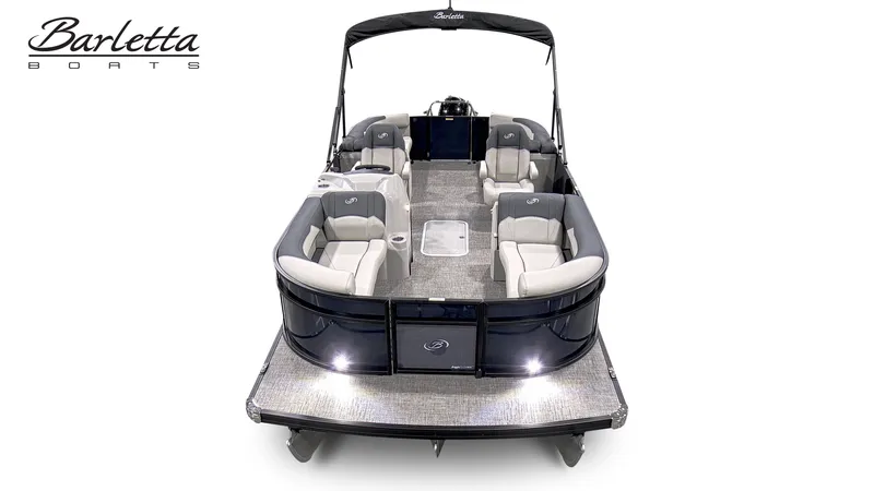 Slide: The Image of 2026 Barletta SANZA 22QC pontoon boat with luxurious design. - 6