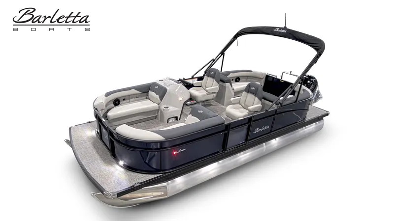 Slide: The Image of 2026 Barletta SANZA 22QC pontoon boat with luxurious design. - 8