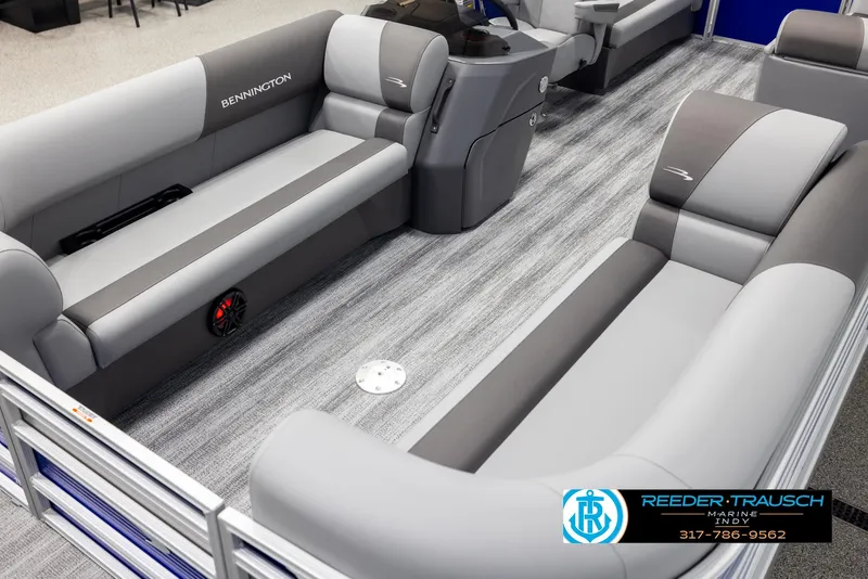 Slide: The Image of Interior of Bennington 21 SSR pontoon boat, 2025 model. - 12