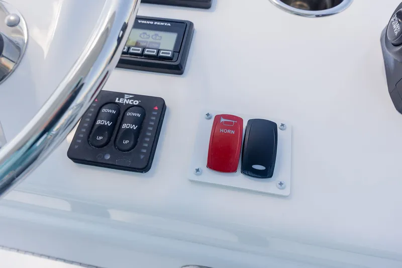 Slide: The Image of Control panel of 2022 Albemarle 36 Express with switches. - 22