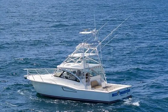 Slide: The Image of Albemarle 36 Express 2022 cruising on open sea. - 5