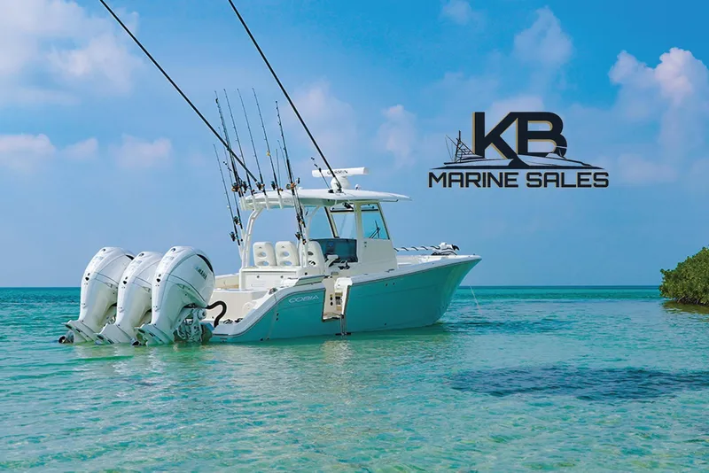 The Image of 2024 Cobia 350 Center Console boat on clear water. - 0