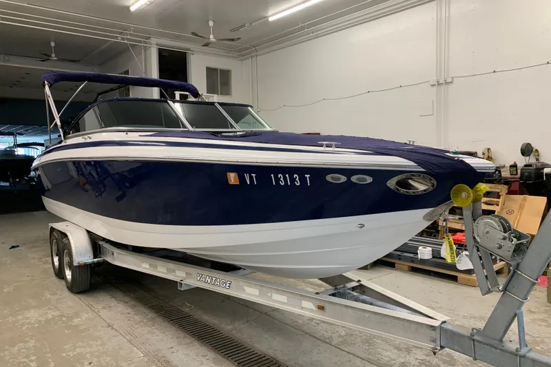 The Image of 2007 Cobalt 262 boat on trailer in indoor storage facility. - 0