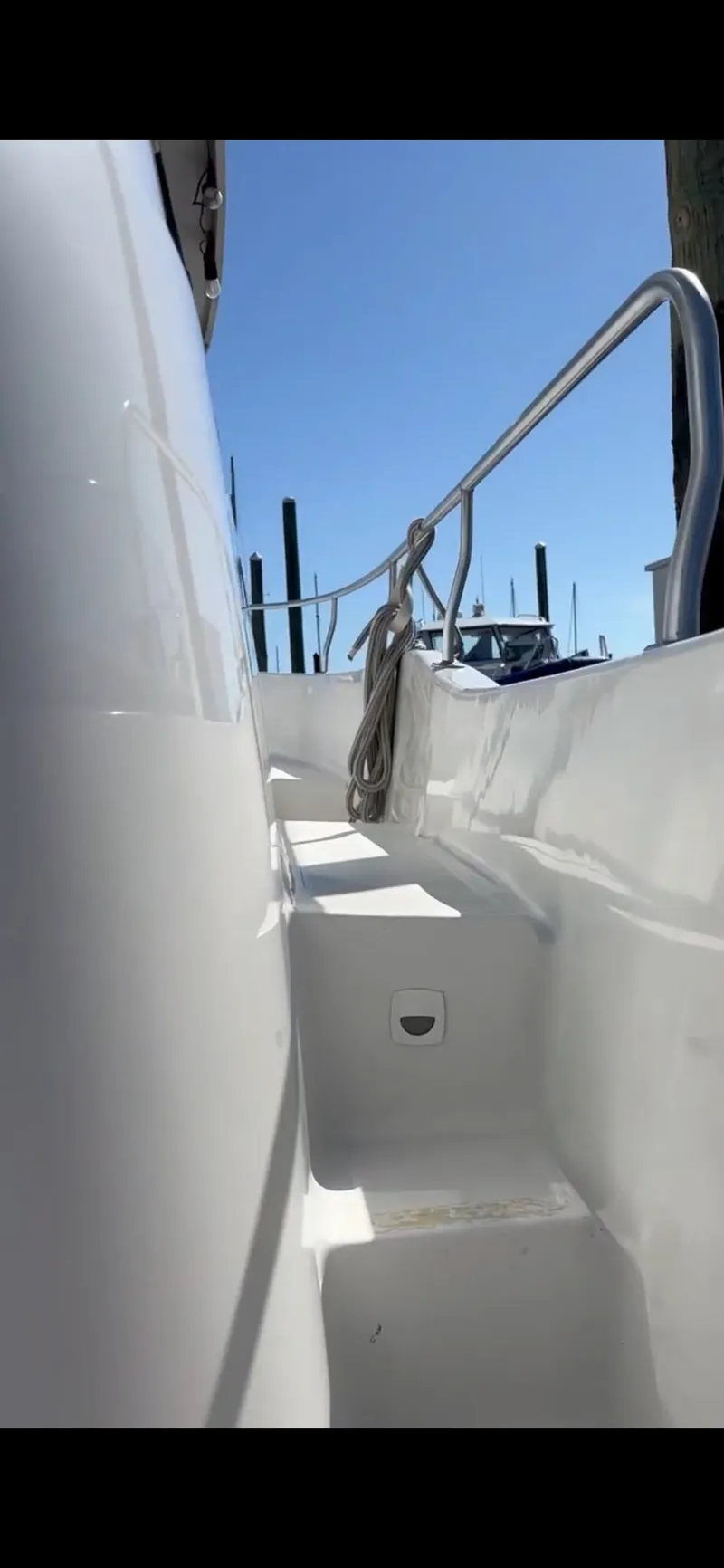 Slide: The Image of Raymarine depth gauge showing 15.3 feet on Mainship 390 Trawler. - 48