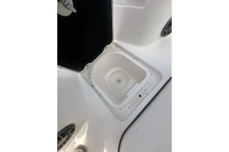 Slide: The Image of 2023 Sea Fox 228 Commander boat storage compartment interior view. - 17