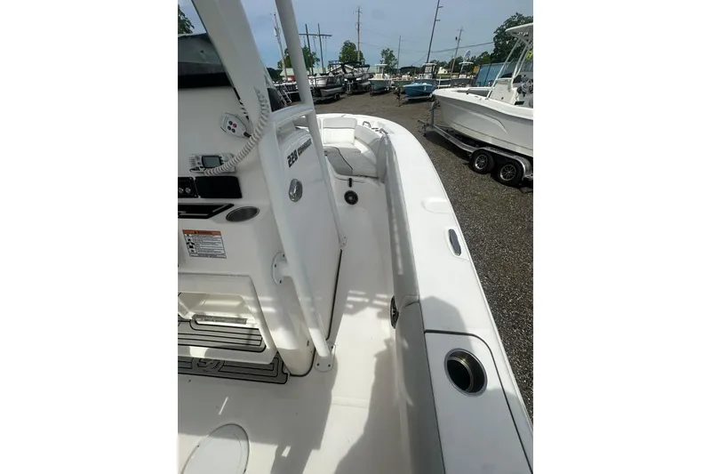 Slide: The Image of 2023 Sea Fox 228 Commander boat interior, showcasing sleek design and modern features. - 26