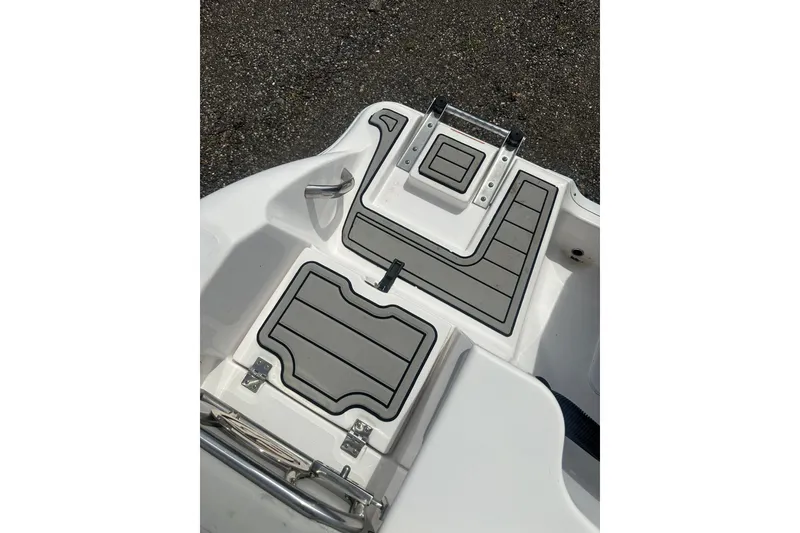 Slide: The Image of 2023 Sea Fox 228 Commander boat deck with gray non-slip surface. - 34