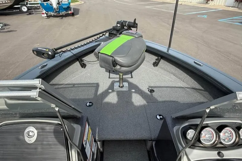 Slide: The Image of 2022 Ranger VX1888 WT boat interior with seating and control panel. - 15