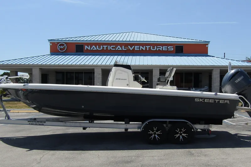 Slide: The Image of 2022 Skeeter SX2550 Fish boat on trailer at Nautical Ventures dealership. - 3