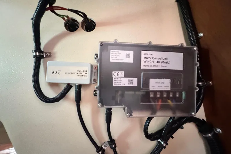 Slide: The Image of Motor control unit and converter in a 1990 Catalina 42 MkII yacht. - 25
