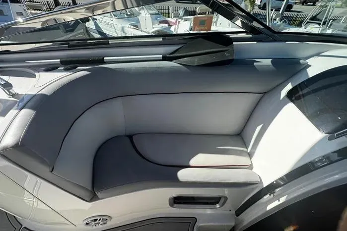 Slide: The Image of 2005 Cobalt 360 Cruiser interior seating with sleek design and comfortable upholstery. - 9