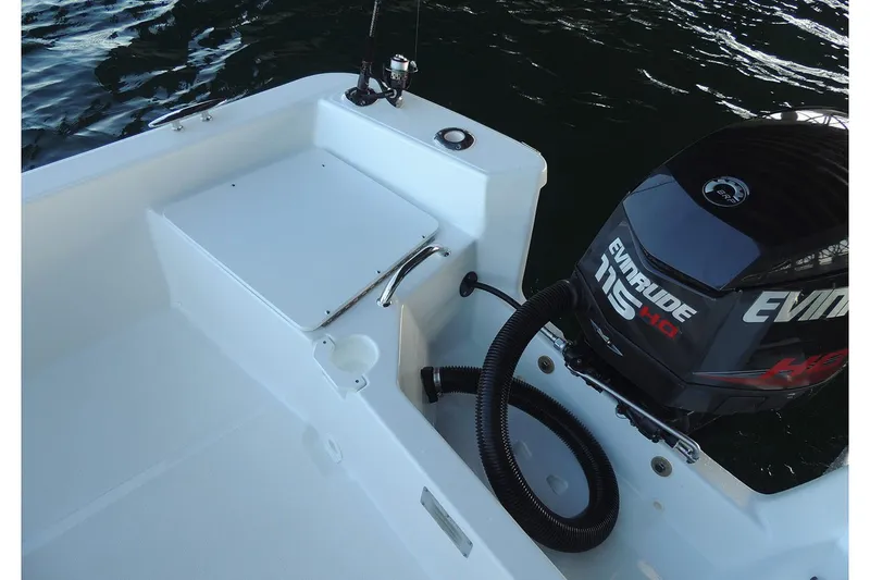 Slide: The Image of Manufacturer Provided Image: Maritime 189 Defiant 2026 with Evinrude engine on water. - 13