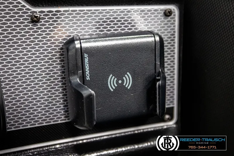 Slide: The Image of 2026 Lund 1875 Tyee boat with Scanstrut wireless charging mount detail. - 37