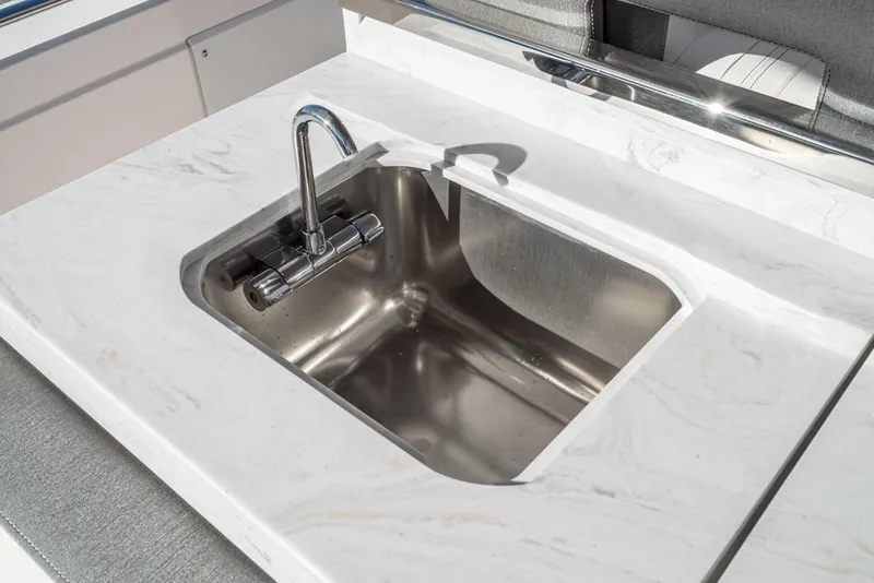 Slide: The Image of Stainless steel sink on 2019 Tiara Yachts 38 LS. - 46