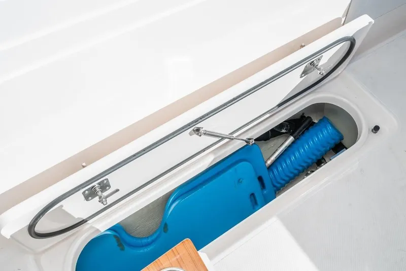 Slide: The Image of Storage compartment in Tiara Yachts 38 LS 2019 model. - 47