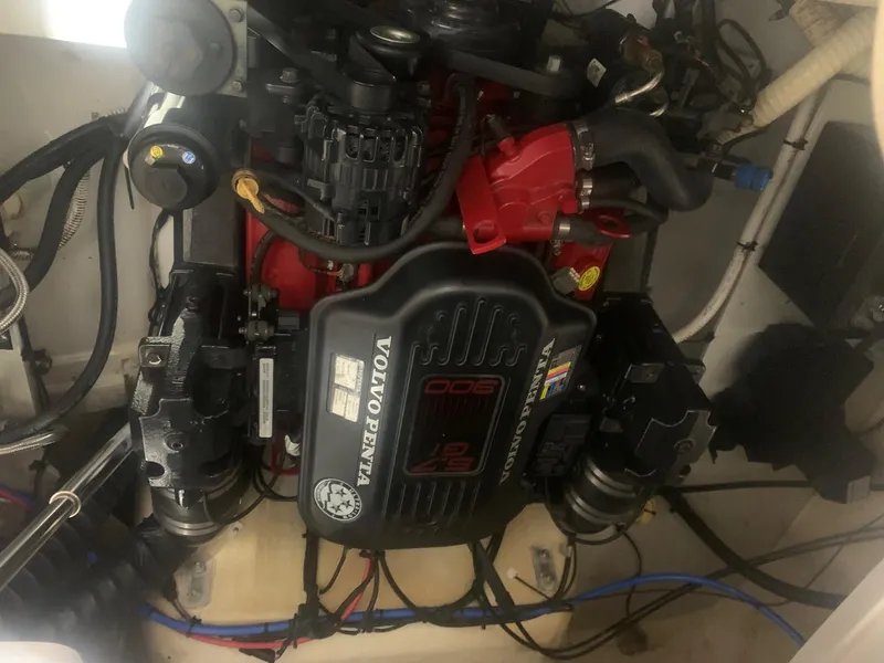 Slide: The Image of Engine compartment of a 2008 Four Winns V258 with Volvo Penta motor. - 26
