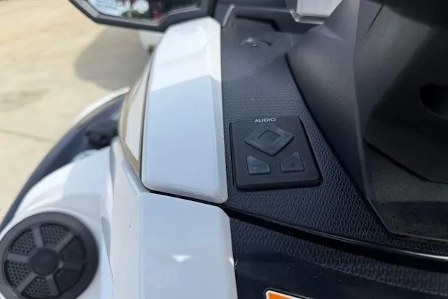 Slide: The Image of 2021 Yamaha WaveRunner VX Deluxe audio controls and speaker detail. - 11