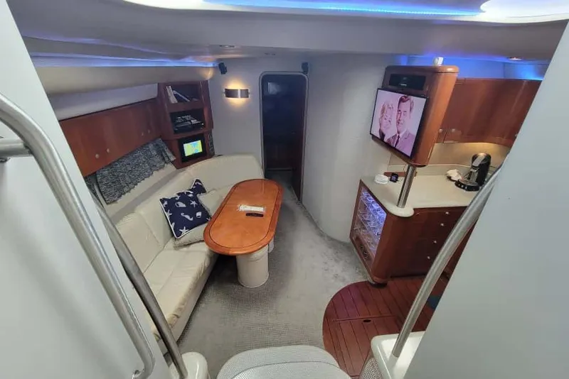 Slide: The Image of Luxurious interior of 2005 Formula 48 Yacht with cozy seating and modern amenities. - 43
