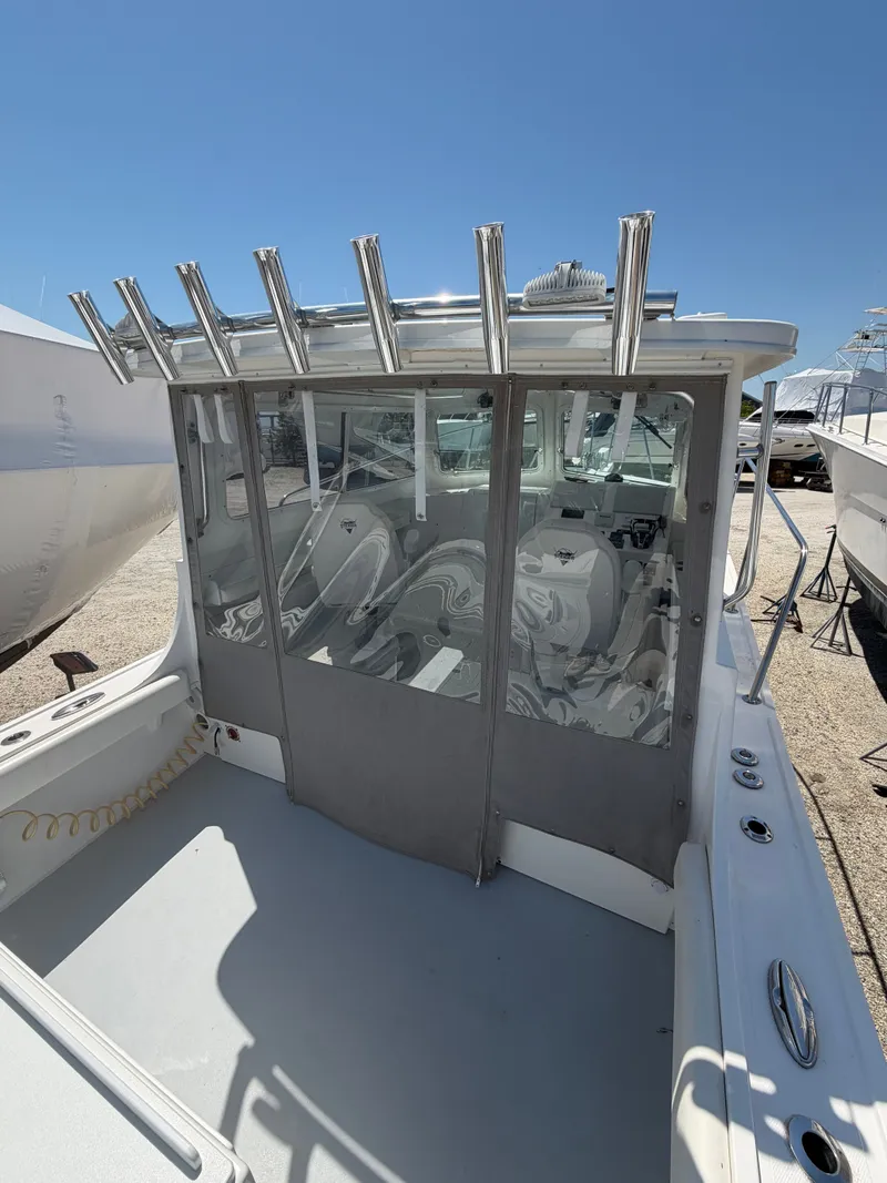Slide: The Image of Steiger Craft 31 Fisherman 2023 helm with navigation systems. - 10