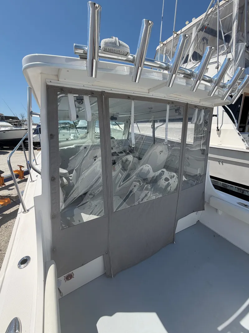 Slide: The Image of Interior of 2023 Steiger Craft 31 Fisherman with helm console. - 9