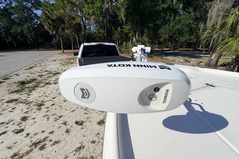 Slide: The Image of 2024 Key West 210 Bay Reef with Minn Kota Terrova trolling motor. - 29