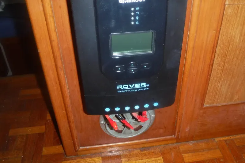 Slide: The Image of Renogy Rover MPPT charge controller on 1983 Grand Banks 36 Classic yacht. - 21