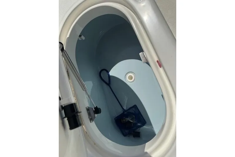 Slide: The Image of Livewell compartment in a 2017 Boston Whaler 170 Montauk boat. - 9